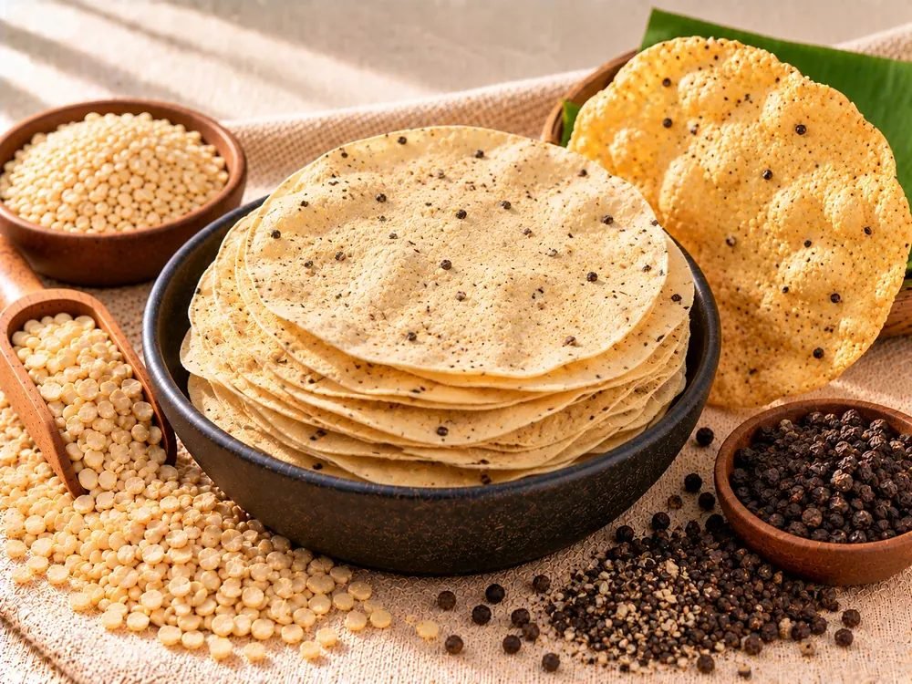 Spicy Black Pepper Appalam (Milagu)